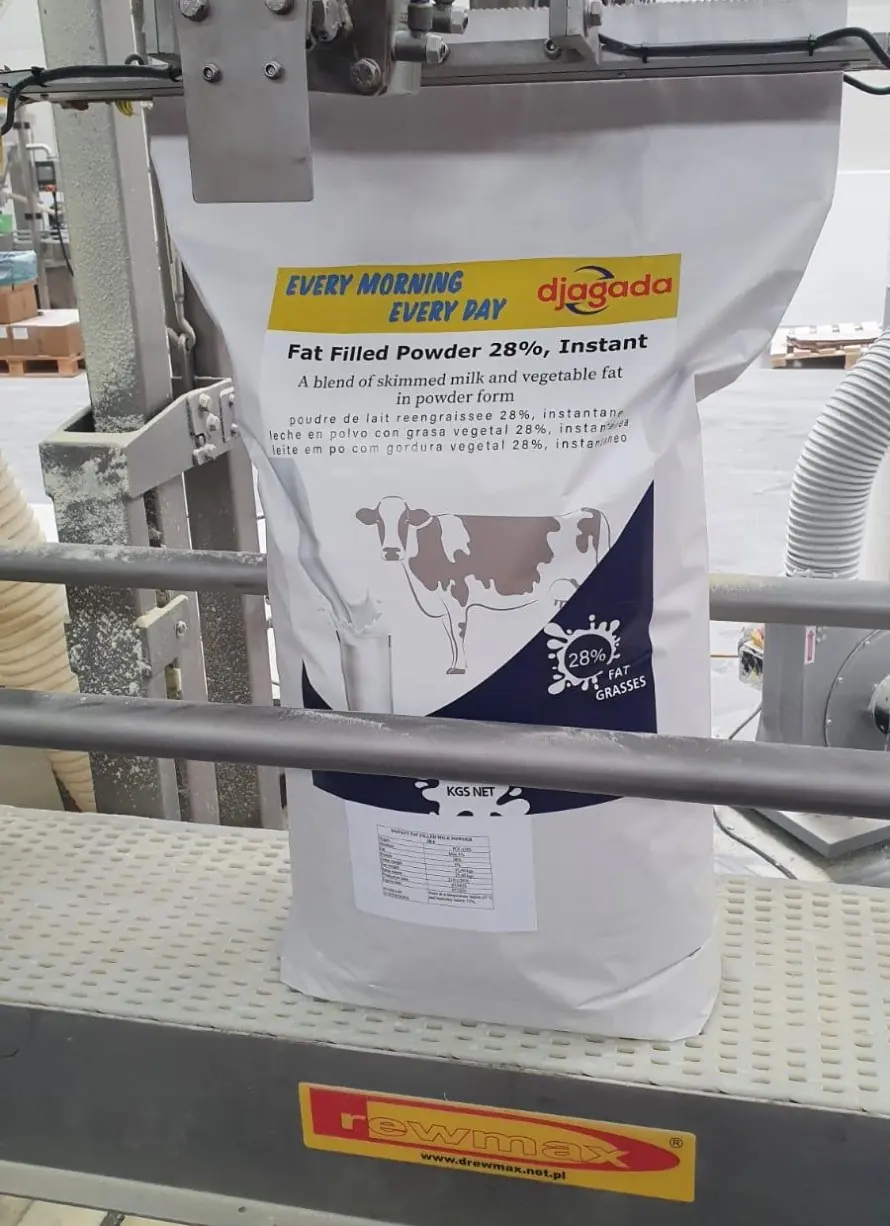 Cartons of milk powder and dairy products supplied by Djagada